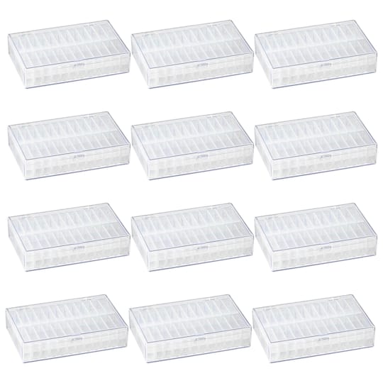 12 Pack: Bead Organizer with Removable Bead Containers by Bead Landing™